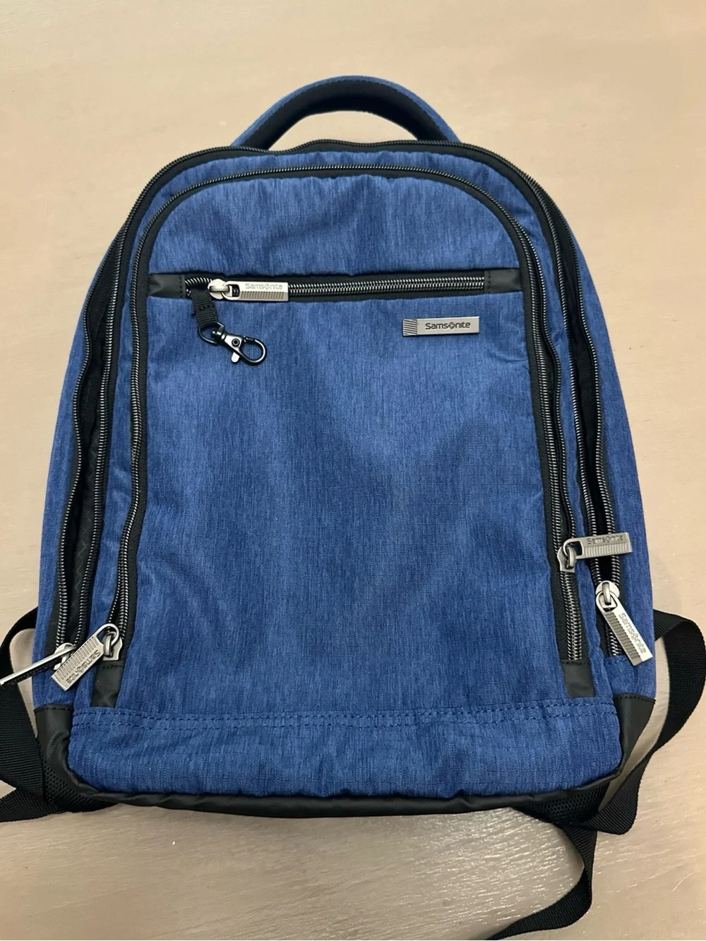 Samsonite Modern Utility Small Laptop Backpack Blue Heather Travel College Bag⁠